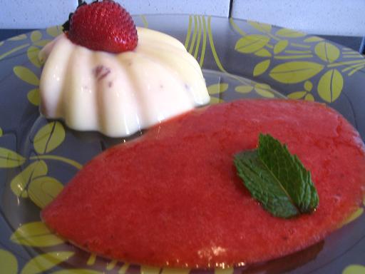 flan fraise