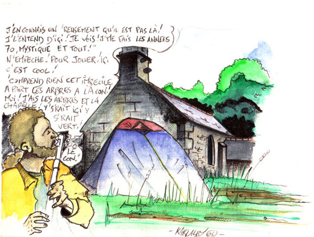 Squat à la chapelle St Mathrin près de Plouyé