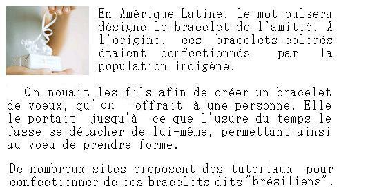 Offrez des bracelets bresiliens